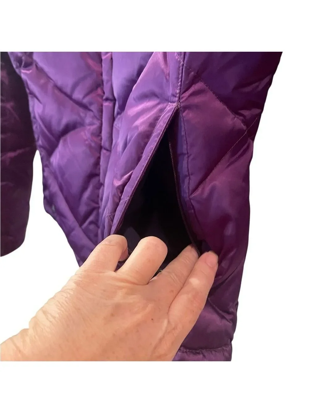 The North Face Women’s 550 Aconcagua Goose Down Puffer Purple Jacket Sz: Medium